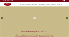 Desktop Screenshot of heritagerealestateinc.com