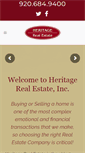 Mobile Screenshot of heritagerealestateinc.com